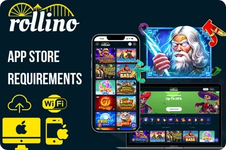 Rollino app iOS requirements showing compatible iPhone and iPad devices